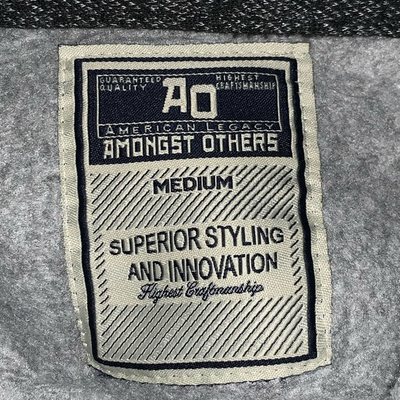 Grey (Gray) Cowl Neck Hoodie Sweatshirt - Picture 2 of 6